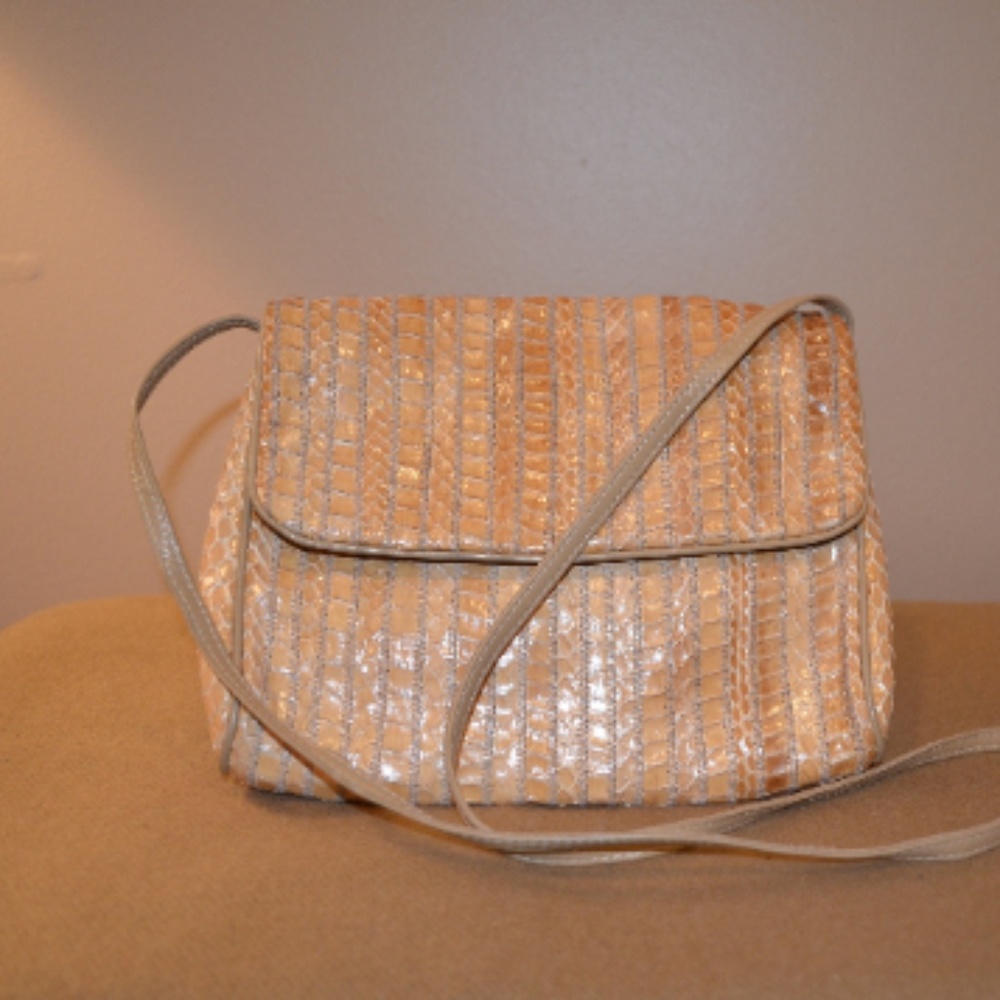Vintage Woman's Anne Klein Handbag Purse Reptile